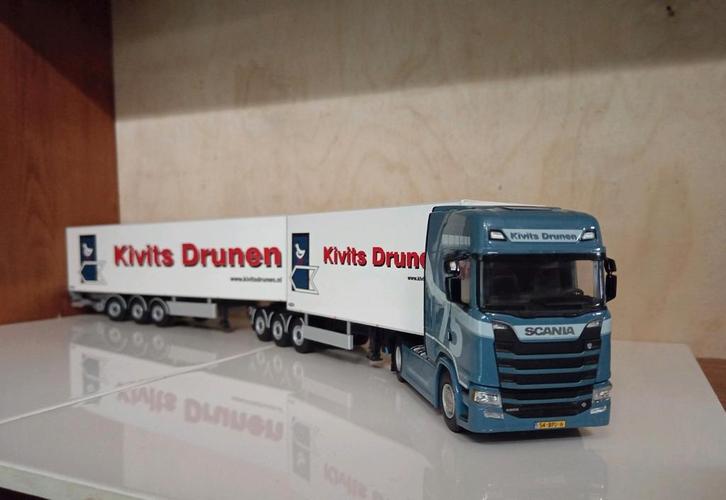 Scania Next Gen Kivits Drunen Tekno, Hobby en Vrije tijd, Modelauto's | 1:50, Nieuw, Bus of Vrachtwagen, Tekno, Ophalen of Verzenden