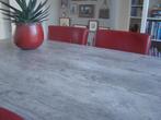 Eetkamertafel 240 x 100 Betonlook MELAMINE BLAD, 100 tot 150 cm, 200 cm of meer, Ophalen of Verzenden, Zo goed als nieuw