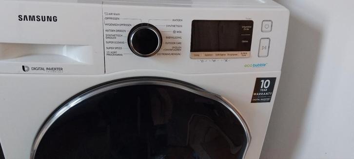 Samsung Wasmachine/Droger WD80J6A00AW/EN – 8 kg – Verhuizen, Witgoed en Apparatuur, Was-droogcombinaties, Zo goed als nieuw, 6 tot 8 kg