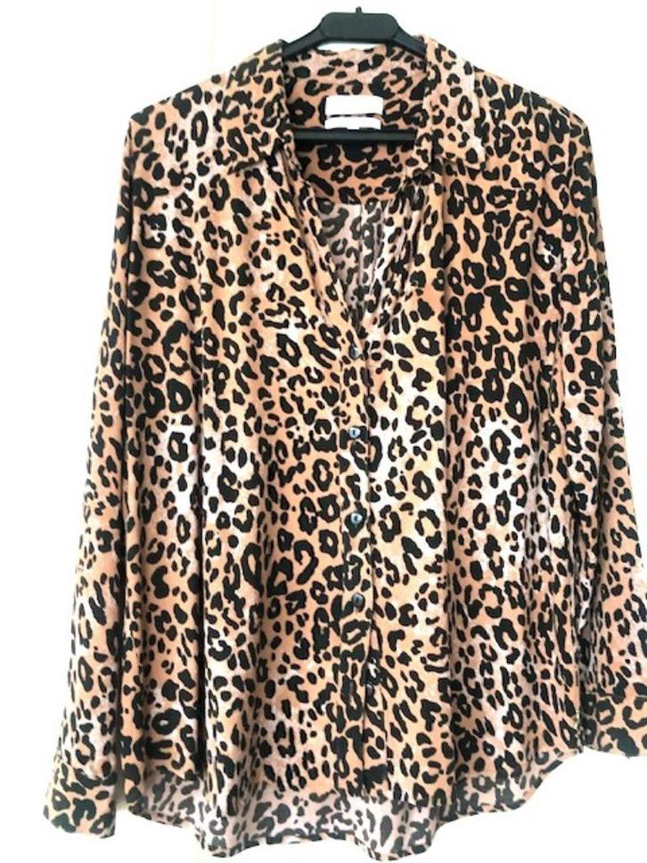 Blouse Fabienne Chapot, Kleding | Dames, Grote Maten, Zo goed als nieuw, Blouse of Tuniek, Bruin, Ophalen of Verzenden