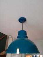 Industriële Petrol Hanglamp, Ophalen of Verzenden, Zo goed als nieuw, Metaal, Minder dan 50 cm