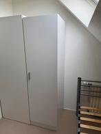 Witte kledingkast, Huis en Inrichting, Kasten | Roldeurkasten en Archiefkasten, Ophalen, 50 tot 100 cm, Zo goed als nieuw, 150 tot 200 cm