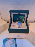 Rolex Oyster Perpetual Date Just blue dial, Sieraden, Tassen en Uiterlijk, Goud, Ophalen of Verzenden, Goud, Rolex