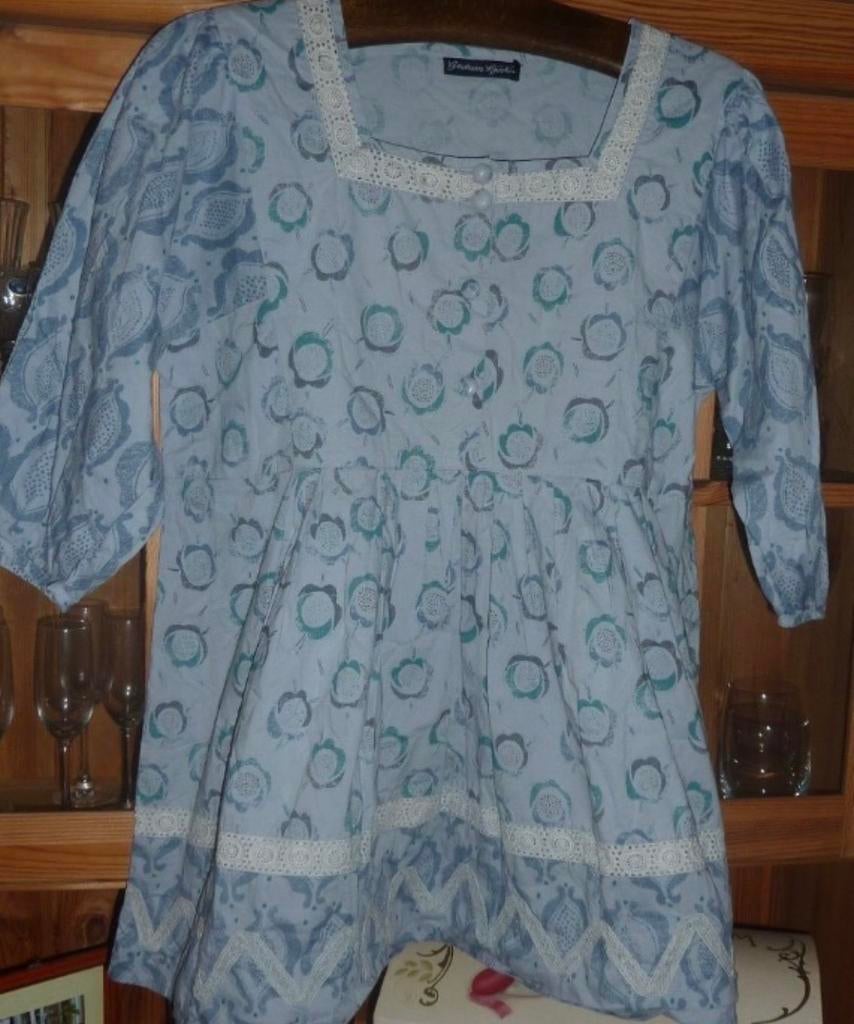 Gudrun Sjoden Tuniek - Maat M, Kleding | Dames, Ophalen of Verzenden, Zo goed als nieuw, Maat 38/40 (M), Blauw