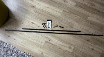 Zwarte gordijnroeden 200 cm + 120 cm beschikbaar voor biedingen