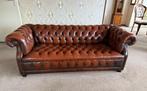 Chesterfieldbank leer ook de andere meubels zijn te koop, Verstelbaar, Overige kleuren, Ophalen of Verzenden, Zo goed als nieuw