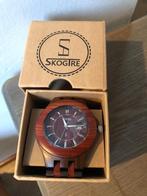 Horloge hout heren, Sieraden, Tassen en Uiterlijk, Horloges | Heren, Overige merken, Overige materialen, Polshorloge, Overige materialen