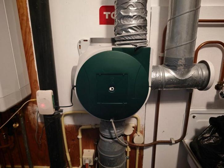 Stork Zehnder CMFe ventilatiebox met RF zender, Doe-het-zelf en Verbouw, Ventilatie en Afzuiging, Gebruikt, Afzuiger, Ophalen of Verzenden