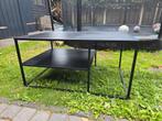 Zwarte salontafel., Ophalen, Gebruikt, 100 tot 150 cm, 50 tot 100 cm
