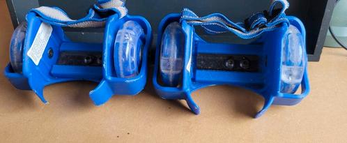 Hielwieltjes met blauw-rode ledverlichting in de wieltjes, Sport en Fitness, Skeelers, Gebruikt, Inline skates 4 wielen, Overige merken