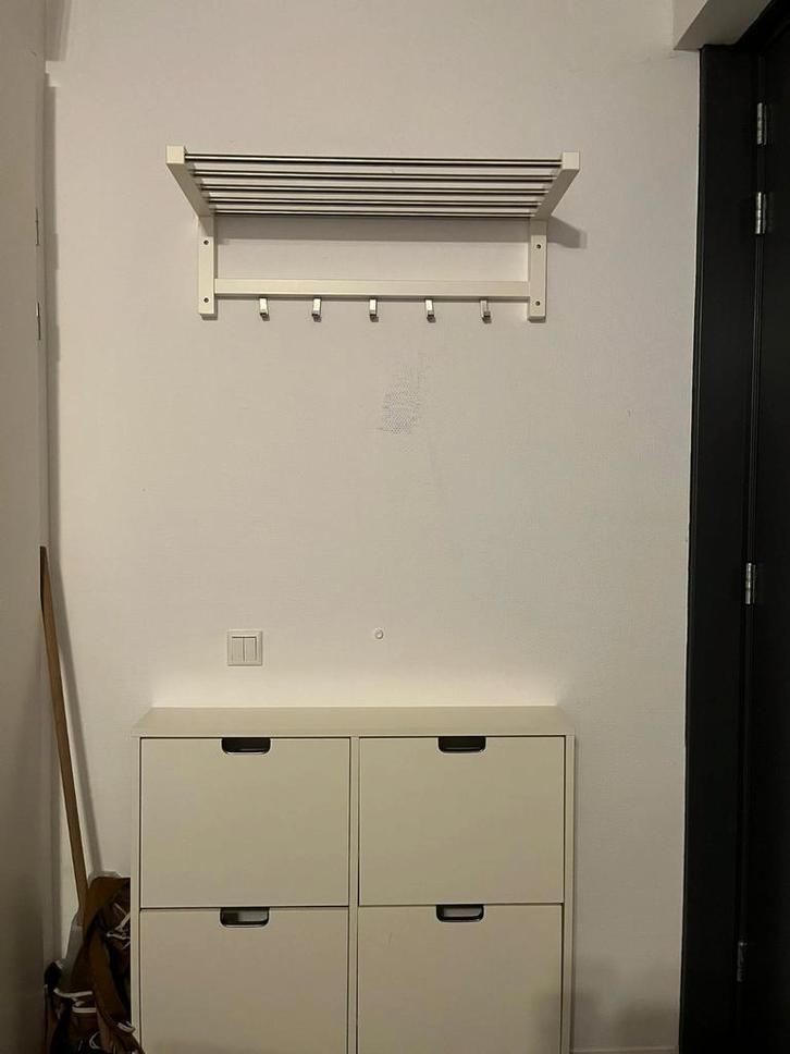 Kapstok met schoenenkast, Huis en Inrichting, Woonaccessoires | Kapstokken, Gebruikt, Wandkapstok, Minder dan 100 cm, Hout, Ophalen of Verzenden