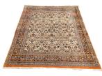 Handmade Persian wool Herati carpet square orange 243x266cm, Persian Perzisch vintage oosters hype, Gebruikt, 200 cm of meer, Ophalen of Verzenden