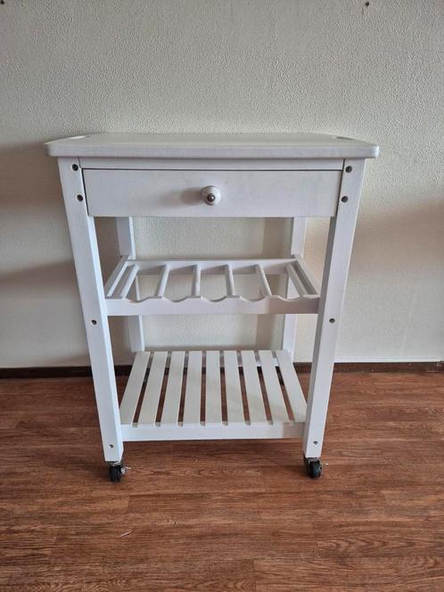 Keukentrolley / Serveerwagen, Huis en Inrichting, Tafels | Sidetables, Zo goed als nieuw, 25 tot 50 cm, 50 tot 100 cm, Rechthoekig