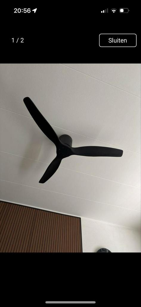 Plafondventilator met warm/koud functie - Zo goed als nieuw!, Huis en Inrichting, Lampen | Plafondlampen, Zo goed als nieuw, Kunststof