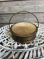 Koperen voetenstoof (vintage/‘antiek’) (op te halen), Antiek en Kunst, Curiosa en Brocante, Ophalen of Verzenden