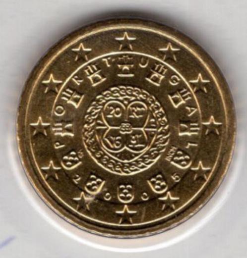 50 Eurocent Portugal 2005 UNC - Cirkelvormig Zegel, Postzegels en Munten, Munten | Europa | Euromunten, Losse munt, 50 cent, Portugal