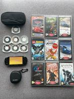 Sony PSP 2004 + 16 games + accessories, Spelcomputers en Games, Spelcomputers | Sony PSP, Ophalen of Verzenden, Gebruikt, Met games