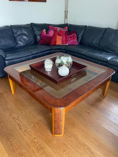 Salontafel, Huis en Inrichting, Tafels | Salontafels, Gebruikt, 50 tot 75 cm, 100 tot 150 cm, 100 tot 150 cm, Vierkant, Ophalen