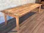 Landelijke boerentafel met 2 lades - 300 x 100 cm, Huis en Inrichting, Tafels | Eettafels, Eikenhout, 200 cm of meer, Zo goed als nieuw