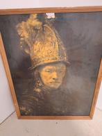 Schilderij: Man met Gouden Helm (Stijl Rembrandt), Antiek en Kunst, Ophalen of Verzenden