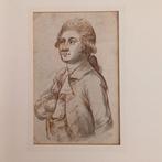 pentekening portret 18e-eeuwse heer, Ophalen of Verzenden