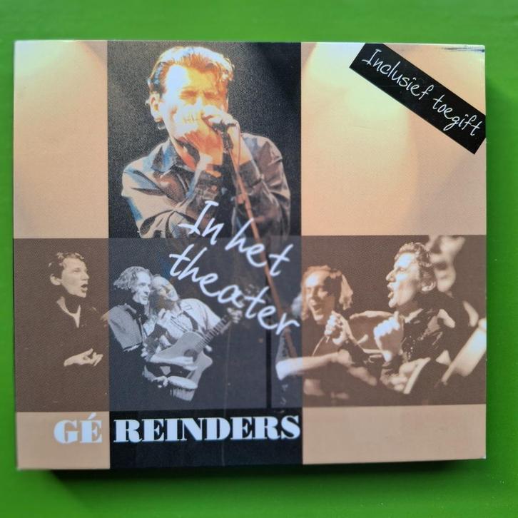 GE REINDERS - IN HET THEATER (INCLUSIEF TOEGIFT) 2 X CD, Cd's en Dvd's, Cd's | Overige Cd's, Zo goed als nieuw, Ophalen of Verzenden