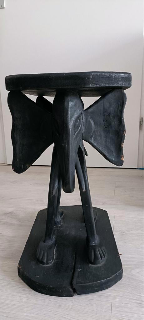 Houten Bijzettafel Olifant - Handgemaakt, Huis en Inrichting, Stoelen, Ophalen