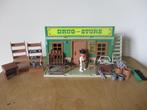 Playmobil 3424 western drug store, vintage, Complete set, Gebruikt, Ophalen of Verzenden