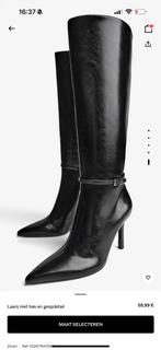 Haklaars van de Bershka, Ophalen, Hoge laarzen, Zwart, Nieuw