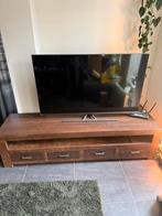 Tv meubel congac bruin, Ophalen, 150 tot 200 cm, Zo goed als nieuw, Minder dan 100 cm