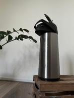 RVS Thermoskan met Pompfunctie, Ophalen, Zo goed als nieuw