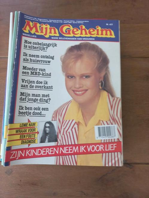 Mijn Geheim - Set van 10 tijdschriften uit de jaren '80, Boeken, Tijdschriften en Kranten, Gelezen, Damesbladen, Ophalen of Verzenden