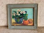 Stilleven op paneeltje in lijst, Antiek en Kunst, Ophalen of Verzenden