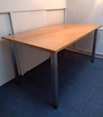 Degelijke TAFEL met roestvrijstalen onderstel (150x90x80), Ophalen, 100 tot 150 cm, 50 tot 100 cm, Zo goed als nieuw