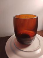 Fidrio Mondgeblazen Vaas - Bruin/Oranje - Nieuw, Ophalen of Verzenden, Nieuw