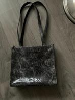 Snake print dames handtas/schouder tas(nr.22 D4), Ophalen of Verzenden, Gebruikt, Zwart, Handtas