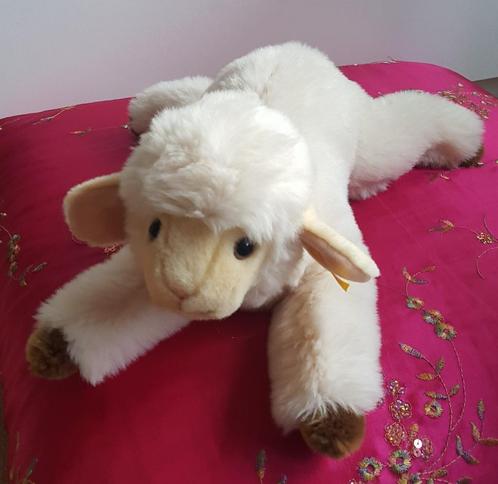 Origineel Steiff lammetje. (40 cm)  ZGAN., Kinderen en Baby's, Speelgoed | Knuffels en Pluche, Zo goed als nieuw, Overige typen