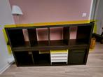 Kallax kast zwart bruin, Huis en Inrichting, Kasten | Wandmeubels, Ophalen, Zo goed als nieuw, 25 tot 50 cm, Minder dan 150 cm
