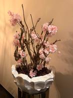 Kunstbloemstuk met roze bloesem, Huis en Inrichting, Woonaccessoires | Kunstplanten en Kunstbloemen, Ophalen of Verzenden, Zo goed als nieuw