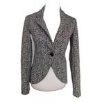 Rinascimento Zwart Witte Stretch Blazer Maat S, Maat 38/40 (M), Verzenden, Zwart, Rinascimento