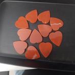 Lot met rode jaspis hartjes, Verzamelen, Mineralen en Fossielen, Ophalen of Verzenden