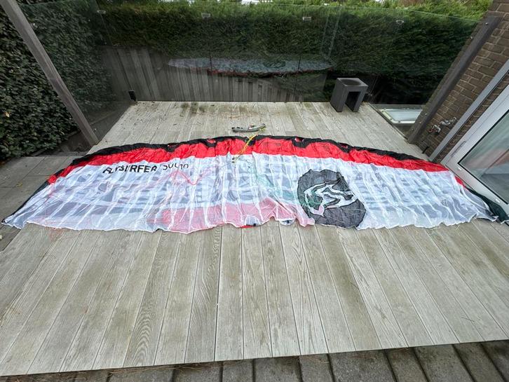 Flysurfer Soul 10m - Foilkite, Watersport en Boten, Kitesurfen, Gebruikt, Bar, 10 m², Geen board, Ophalen of Verzenden
