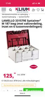 Festool Lamello systainer3 M 187 inzet 6 tussenverdelingen, Doe-het-zelf en Verbouw, Davidtheetje@hotmail.com, DT, Nieuw, Ophalen of Verzenden