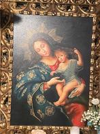 Mooi schilderij religie heilige Maria met kindje Jezus, Antiek en Kunst, Ophalen of Verzenden