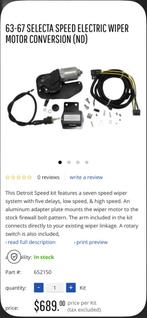 Corvette C2 Complete ruitenwisser ombouw set 7 snelheden, Ophalen of Verzenden, Nieuw, Chevrolet