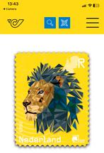 Post nl Crypto stamp gele leeuw - niet geclaimed, Postzegels en Munten, Postzegels | Nederland, Ophalen of Verzenden