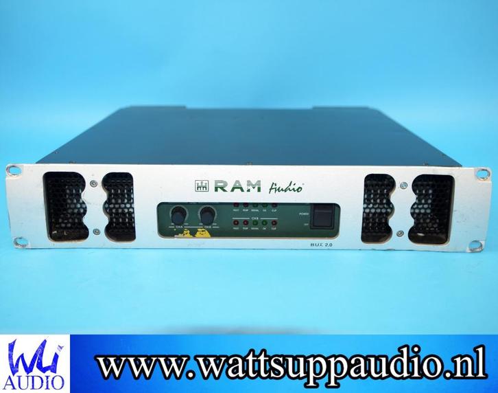 RAM Audio BUX 2.0 2 kanaals PA versterker 2 x 1500WRMS, Audio, Tv en Foto, Versterkers en Receivers, Gebruikt, Stereo, 120 watt of meer