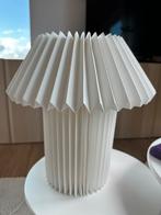 H&M Home Papieren Tafellamp Nachtlampje Plissé Wit Lampje, Ophalen of Verzenden, Gebruikt, Overige materialen, Minder dan 50 cm