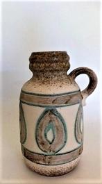 Vintage vaas - Scheurich 413-20 bladmotief (7650), Huis en Inrichting, Woonaccessoires | Vazen, Ophalen, Overige kleuren, Aardewerk of Porselein