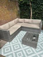 Loungeset, Tuin en Terras, Ophalen, 5 zitplaatsen, Kunststof, Bank